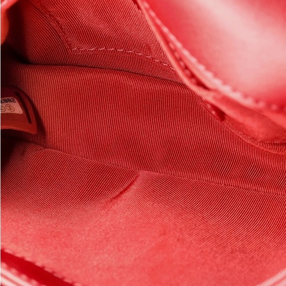 CHANEL Front Pocket Top Handle Flap Bag Quilted Calfskin Mini Pink - Picture 15 of 15